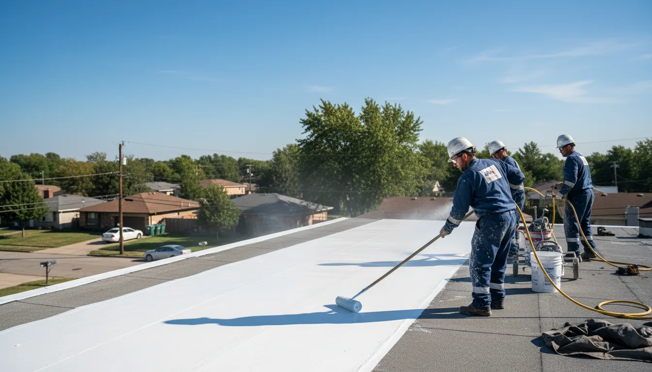 Commercial roof coating in Foster, WV near me